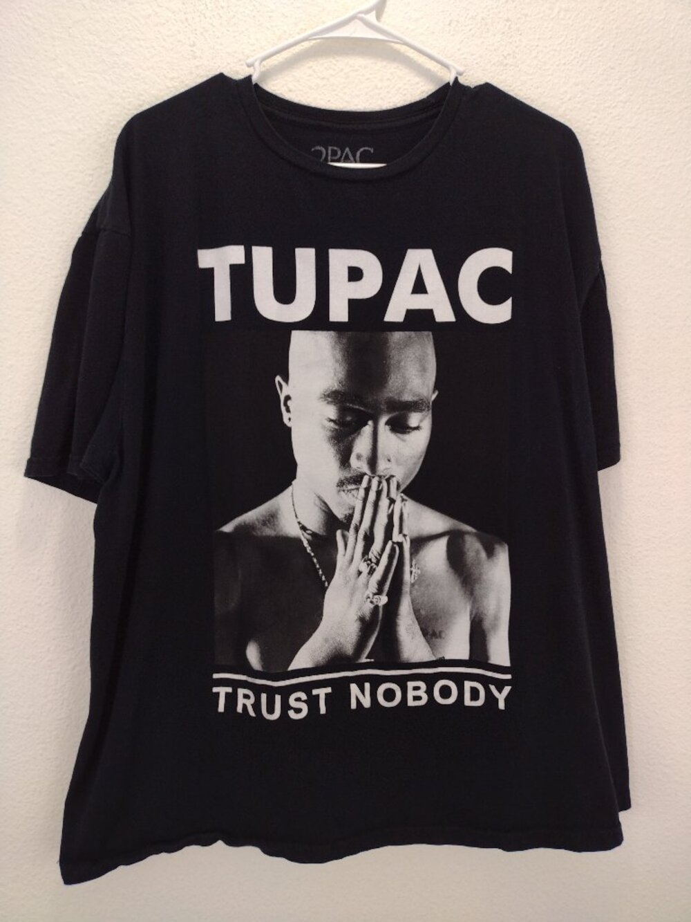 2Pac Tupac Trust Nobody T-Shirt Men's 2XL Black